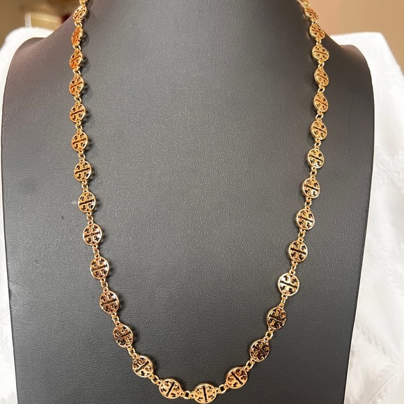 Tory Burch• Golden Classic Chain Necklace - Picture 1 of 11